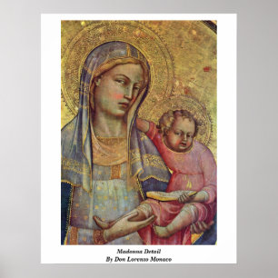 Póster Madonna Detail By Don Lorenzo Monaco