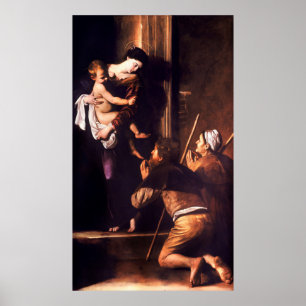 Poster Madonna di Loreto, apresentada por Caravaggio (c 1