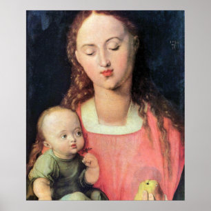 Poster Madonna e Child - Albrecht Durer - c1526