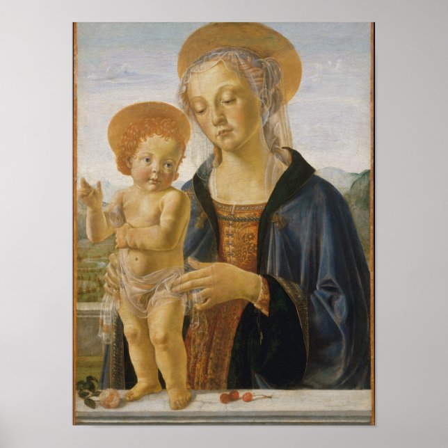 Póster Madonna e Child, cerca de 1470 (Frente)