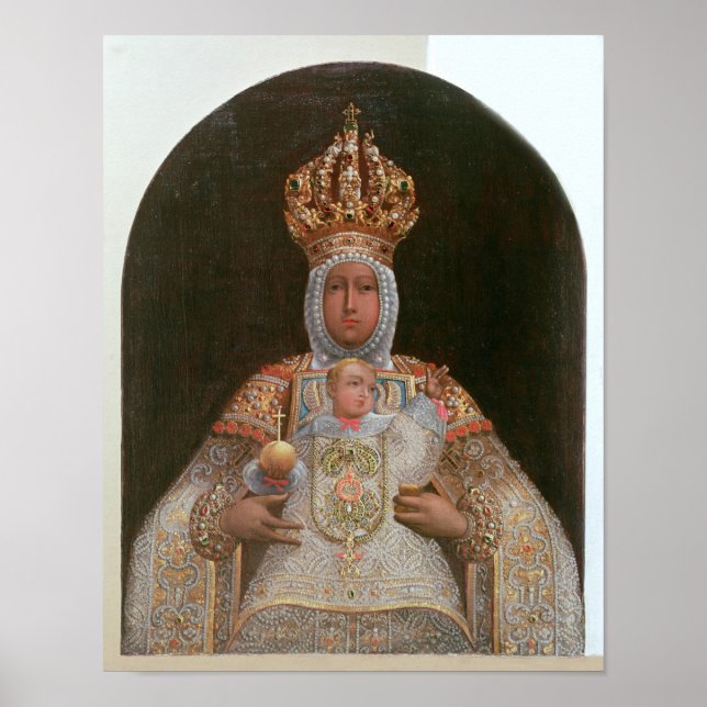 Póster Madonna e Child, Escola de Cusco (Frente)