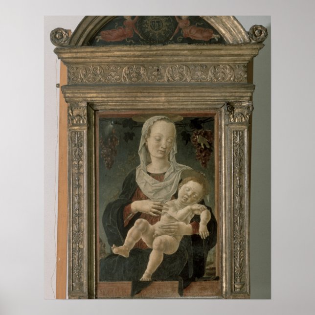 Póster Madonna e Child (óleo no painel) (Frente)