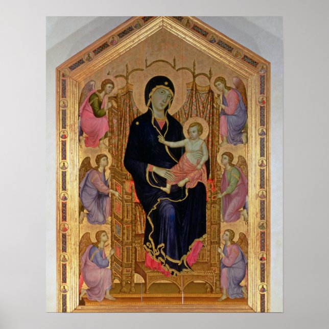 Póster Madonna e Child (Rucellai Madonna) 1285 (tempera) (Frente)