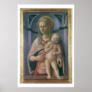 Póster Madonna e Child (tempera no painel)