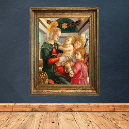 Poster Madonna e Child Two Angels Sandro Botticelli