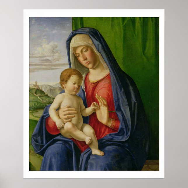 Poster Madonna e Criança, 1490 (Frente)