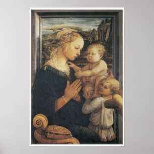 Póster Madonna e criança, C. 1455