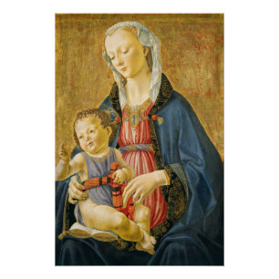 Póster Madonna e criança com dois doadores, 1525-1530