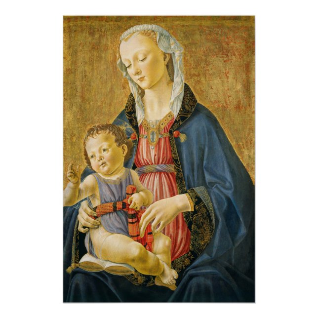 Póster Madonna e Criança com Dois Doadores, 1525-1530 (Frente)