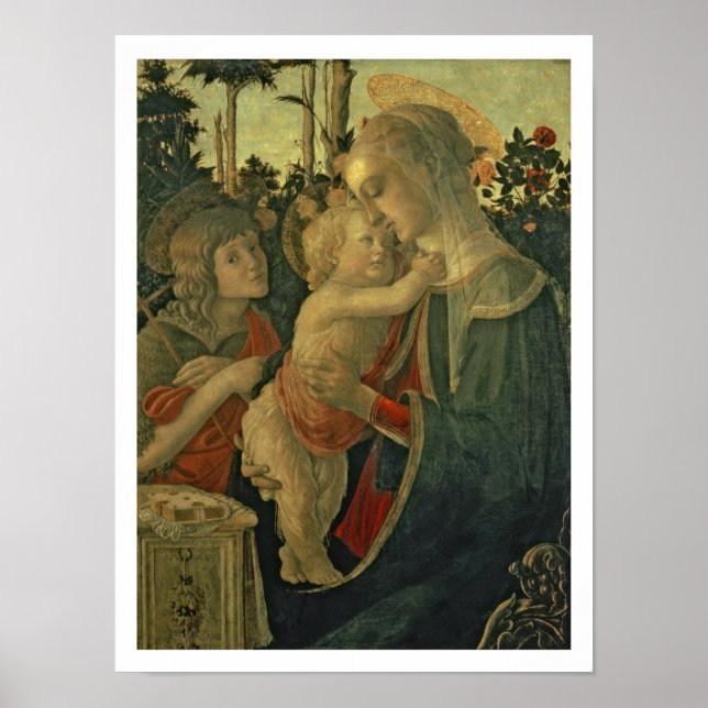 Poster Madonna e Criança com Ruas. (Frente)