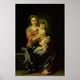 Póster Madonna e criança, depois de 1638