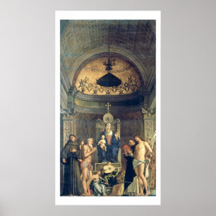 Póster Madonna e Criança entronizados entre SS. Francis, 