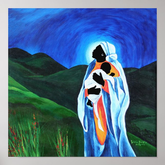 Poster Madonna e criança - Esperança pelo mundo 2008 (Frente)