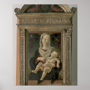 Póster Madonna e criança (óleo no painel)