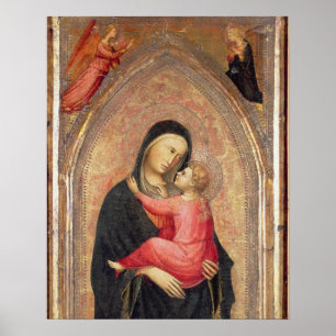 Poster Madonna e criança (painel) 3