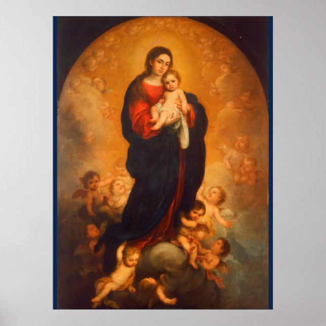Poster Madonna e Criança... Pôster (Frente)