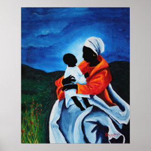 Poster Madonna e criança - Primeiras palavras 2008