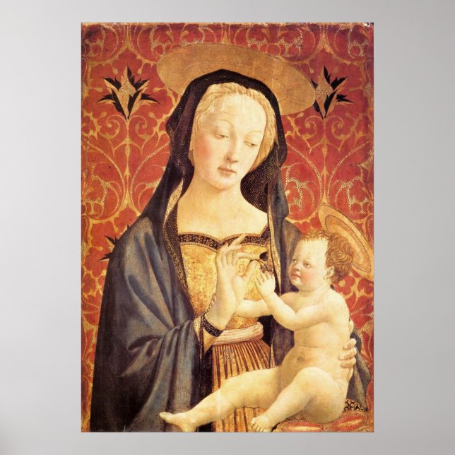 Poster Madonna e Criança - Veneziano - c1432 (Frente)