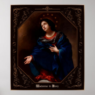 Poster Madonna em Glória por Carlo Dolci