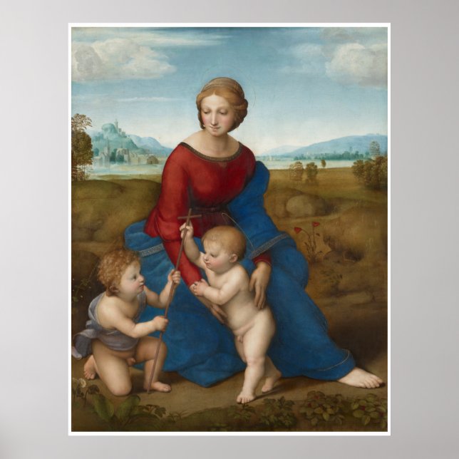 Póster Madonna em Meadow Raphael Sanzio (Frente)