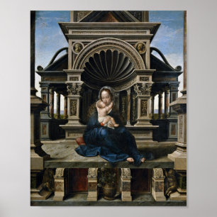 Póster Madonna Holding Baby Jesus