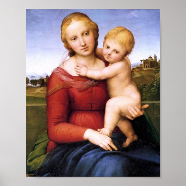 Poster Madonna Loira e Jesus Bebê (Frente)