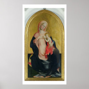 Póster Madonna of Humility, c.1410 (tempera on panel)