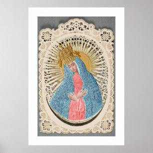 Poster Madonna Rainha do Céu em Lace