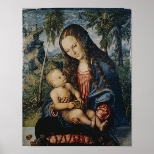 Póster Madonna sob o pinheiro, c.1510 (Frente)