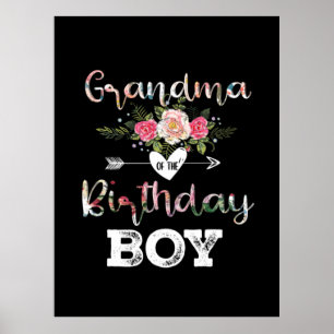 Poster Madre Art   Avó De Aniversário