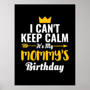 Poster Madre Art É O Aniversário Da Minha Mãe