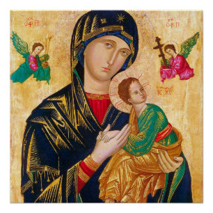 Póster Madre e Criança Vintage