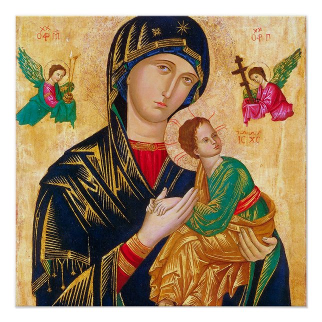 Póster Madre e Criança Vintage art (Frente)