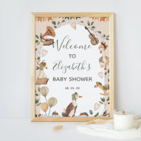 Madre Goose Nursery Rhymes Chá de fraldas Bem-vind