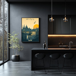 Poster Madri Sunrise - Royal City Silhouettes