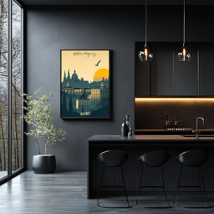 Poster Madri Sunrise - Royal City Silhouettes