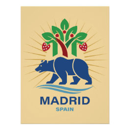 Póster Madrid Espanha Europa