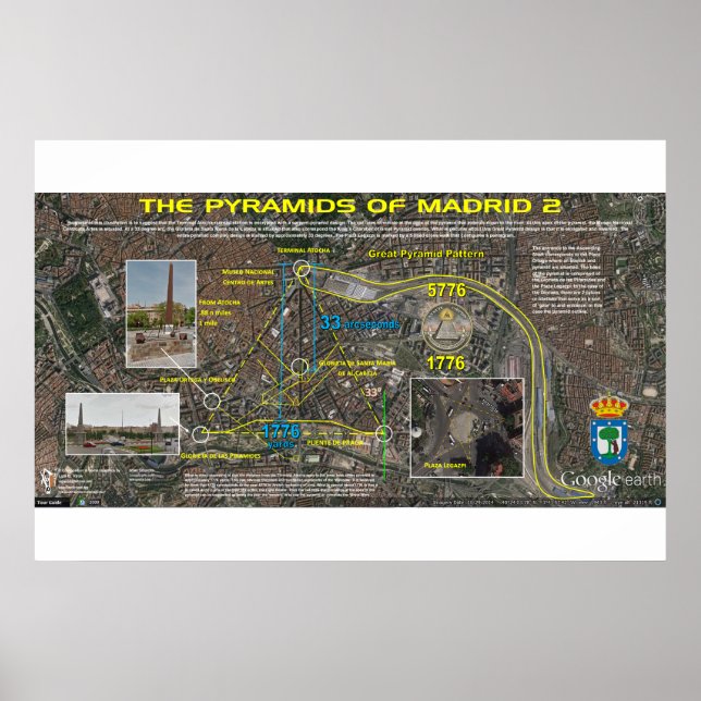 Poster Madrid Pleiades Padrão 4 (Frente)