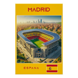 Póster Madrid Stadium - Spain - Ecological Design