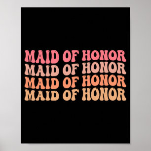 Poster Madrinha de casamento Bridesmaid Wedding Party Bac