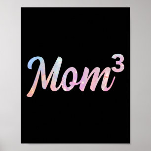 Poster Mãe3 Mãe De 3 Crianças Mãe Da Mãe De 3 Crianças