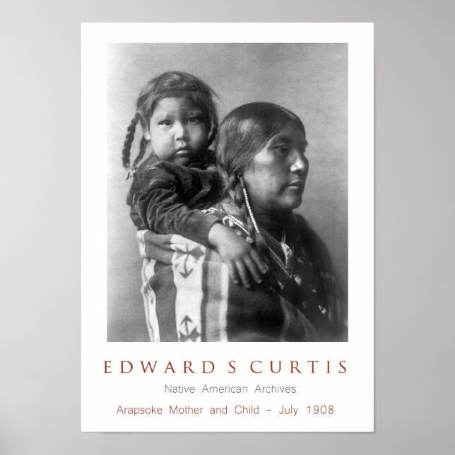Póster Mãe Arapsoke com Filho (Frente)
