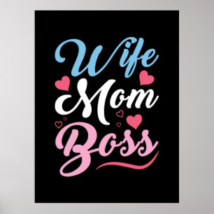 Poster Mãe Arte Esposa Mãe Chefe