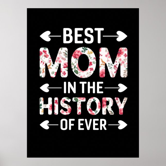 Poster Mãe Arte Melhor Mãe Na História (Frente)