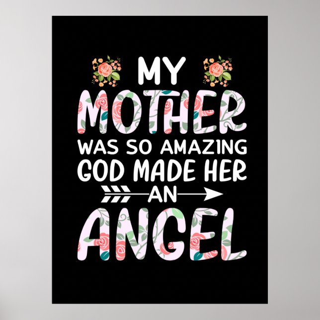 Poster Mãe Arte Minha Mãe Um Anjo (Frente)