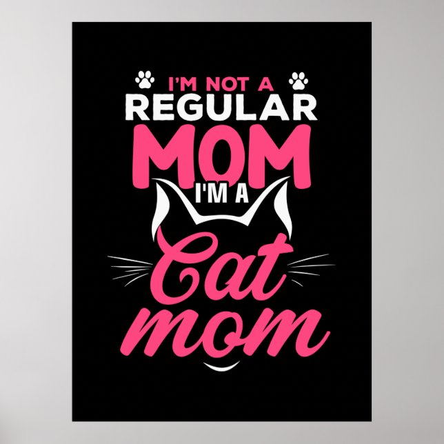Poster Mãe Arte Sou Uma Mãe De Gato (Frente)