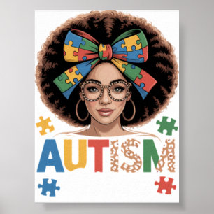 Poster Mãe Autista Coque Desarrumado Mulheres Negras Cons
