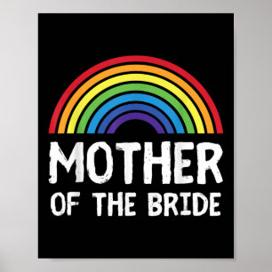 Poster Mãe Bachelorette Lesbian Wedd Mãe Mãe Mãe