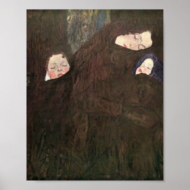 Poster Mãe com Filhos - Gustav Klimt (Frente)