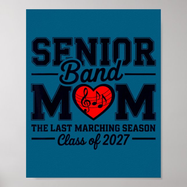 Poster Mãe da banda sênior turma de 2027 a última marcha (Frente)